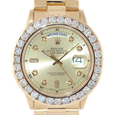 rolex presidential french cut diamond bezel|Rolex presidential 36mm diamond bezel.